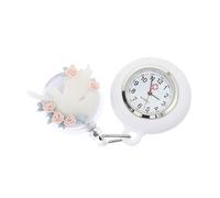 Warmhm Nurse Fob Watch Lightweight Medical Pocket Watch with Safety Clip Arabic Markers for Easy Reading for Nurses and Healthcare