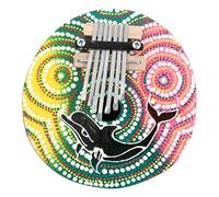 Warmhm Painted Coconut Shell Thumb Piano Portable Beginner Musical Instrument for Home Decor Lightweight for All Ages Suitable for Christmas Weddings Festivals