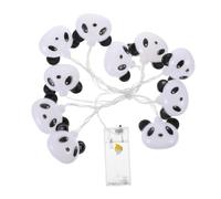 Warmhm Panda String Lights Led String Lamp 1.5m 10 Warm White Led Panda Shape Light Battery Box Room and Festival Decoration