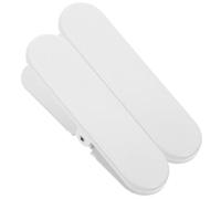 Warmhm Pegboard Hanging Clips Resistant to Deformation 2pcs White Iron Strong Hold Photo and Postcard Holder, Simple Stylish Peg Board Organizer Accessories for Home and Office