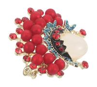 Warmhm Peking Opera Flower Dan Brooch Pin Vintage Decorative Brooches for Dresses Cardigans Coats Backpack, Chinese Style Aesthetic Pins for Women