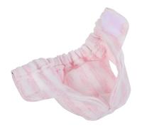 Warmhm Pet Diapers Washable Squirrel Diapers Reusable Polyester Pink Size L for Bunny Kitten Home Travel