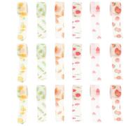 Warmhm Pet Fruit Design Self-Adhesive Wrap 18pcs Cartoon Pattern for Dogs and Cats Pet Wraps Suitable for Paw and Leg Injuries Animal Supplies