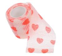 Warmhm Pet Self Bandage Wrap Non Woven Elastic Tape for Dogs Cats Horses Self Adhering Wound Protection for Paws Legs for Outdoor Adventures Red