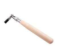 Warmhm Piano Tuning Hammer Tool with Solid Wood Handle Precision Stainless Steel Wrench for Easy Use for Beginners and Professionals Portable Tuning