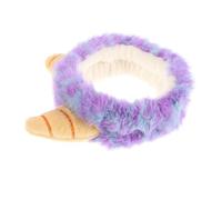 Warmhm Plush Monster Horn Headband for Adults Cute Elastic Hair Accessory for Daily Wear Parties and Cosplay Comfortable Hair Types