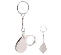 Warmhm Portable 15x Foldable Magnifier Keychain with Retractable Lens and Metal Attachment for Appraising Jewelry and Stamps, Gift for Exploring the Tiny World