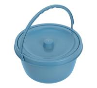 Warmhm Portable Bedside Commode Bucket with Leakproof Lid Plastic Toilet Pot for Adults Portable Potty Chair for Elderly Pregnant Disabled Odor-Resistant Urinal for Women Men