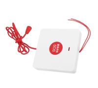 Warmhm Portable Emergency Evacuation Alarm with Wear-resistant Plastic Button, Wall-mounted Pull Cord Alert System for Elderly and Disabled in Commercial Environments and Home