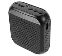 Warmhm Portable Teacher Voice Amplifier with Microphone, Rechargeable Classroom Sound Amplifier, Mini Portable Speaker System for Teaching, Speaking, and Tour Guiding (black, Recording