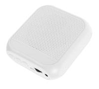 Warmhm Portable Wireless Voice Amplifier for Teachers, Small White Multifunction Microphone with Rechargeable Battery, Classroom Pa System and Portable Speaker for Training and Tour Guide