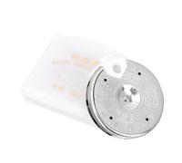 Warmhm Professional Guitar Tuner Sturdy Abs and Zinc Alloy Material Disc-shaped 13 Note Pitch Tuner Suitable for Group Performing and Chorus with Precise Pitch and Sight Singing