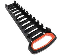Warmhm Ratchet Wrench Holder, Combination Wrench Set Storage Shelf | PP Black Rack with Carry Handle, Insert Slots and Pegboard Hanging for Home Shops, Spanner Wrench