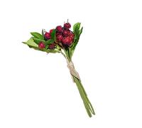 Warmhm Realistic Artificial Chestnut Branch Christmas Decorations Picks Stimulation Christmas Foliage for Wreaths