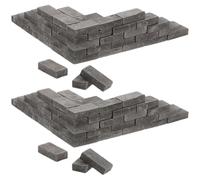 Warmhm Realistic Mini Brick Models for DIY Landscaping and Craft Projects, Pack of 100