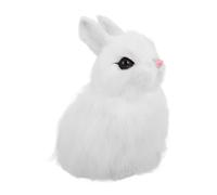 Warmhm Realistic Rabbit Figurine Model for Classroom Teaching Detailed Anatomy Mini Plush for Educational Desktop Ornament Safe Interactive Animal Figure for Students