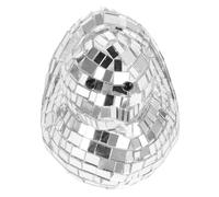 Warmhm Reflective Mirror Disco Ball Duck Ornament for Parties Weddings and Festivals Retro Style Hanging Home Decor Silver Disco Ball Craft for Office and Event Display