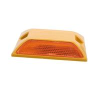 Warmhm Reflective Plastic Road Marker Wear Resistant Pavement for Driveway Safety High Visibility Nighttime Reflectors for Roadside and Trailer Accessories