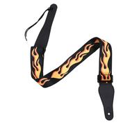 Warmhm Replacement Guitar Strap Shoulder Pad Flame Design for Electric Acoustic Guitars