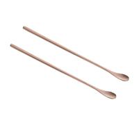 Warmhm Reptile Food Feeding Spoon with Long Handle 2pcs Stainless Steel Versatile and Easy to Use Pet Food Scoop for Lizards and Small Animals, for Gecko Feeding and Terrarium Use