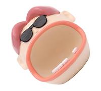 Warmhm Resin Ashtray Funny Big Mouth Boy Desktop Ornament Safe Home Living Room Decor Multi-Use Storage Tray for Smokers Party Decoration