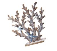 Warmhm Retro Coral Tree Ornaments Wooden Decor for Home Chic Decorative Craft Simulated Tree Life Decor Seaside Ornaments for Living