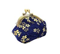 Warmhm Retro Wallet Cherry Blossom Coin Purse Vintage Gilding Multifunctional Storage Bag Chic Girls Change Purse Japanese Style Everyday Use