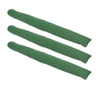 Warmhm Reusable Canvas Sand Bags for Exterior Doors and Area Requiring Flood Prevention 3pcs with Elastic Bands Stackable Flood Barrier Sand Bags Pre-filled for Flooding