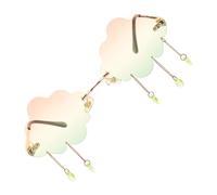 Warmhm Rimless Cloud Sunglasses for Women Teens and Funny Cloud Shaped Cool Sunglasses with Vibrant Color Design for Parties Cosplay and Summer Beach Events