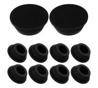 Warmhm Rubber Hole Plugs 20mm Diameter 10pcs Sturdy and Elastic Material Practical Use for Air Conditioner Outdoor Unit Drain Holes for Aircon Unit Water Drain Stopper