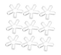 Warmhm Rubber Screw Caps and Wire Hanger Tip Covers 4.5mm Inner Diameter PVC Round End Caps White for Metal Tubing Hangers 50pcs Set