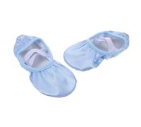 Warmhm Satin Ballet Shoes for Exams and Practice Soft Sole Dance Slippers with Non Slip Grip Stable Fit for Skill Development and Performance in Ballet Classes Sky Blue