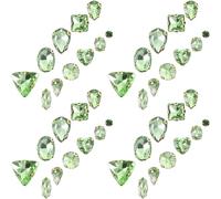 Warmhm Sew on Glass Rhinestones Claw Decorations Easy to Use Multi-use Pretty Shape Design 130pcs for DIY Dress Decors and Clothes Rhinestones for Clothing Decoration