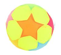 Warmhm Silent Fabric Covered Soccer Ball for Indoor Play High Bounce Soft with Noise-reducing Design Sensory Development and Exercise for Youth