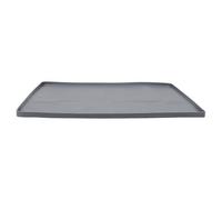 Warmhm Silicone Anti-Leak Dishwasher Tray 23.6X23.6" with Raised Edge Groove Structure Non-Slip Kitchen Mat Collects Excess Moisture under Appliance for Water Leakage Prevention