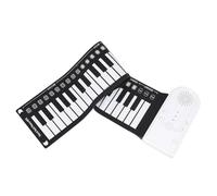 Warmhm Silicone Foldable Roll-up Piano 49-key Folding Electronic Keyboard for Travel
