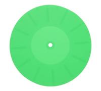 Warmhm Silicone Turntable Mat and Easy to Install Features for Record Player Anti-static Green Slipmat with Shock Absorption Suitable for Vinyl Record Players and Djs