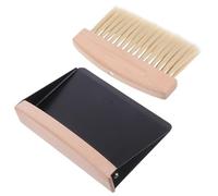Warmhm Small Dustpan and Brush Set Mini Desktop Broom Crumb Brush Table Sweeper Efficient Cleaning Supplies for Desk