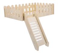 Warmhm Solid Wood Platform Ladder for Hamster Natural Material Pet Toy Indoor Hamster Cage Supply Multi-level Climbing Toy