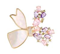 Warmhm Sparkling Rhinestone Crystal Butterfly Brooch Pin for Women Versatile Lapel Jewelry Accessory for Wedding Party Coats Dresses Sweaters Unique Vintage-inspired Fashion Brooch