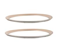 Warmhm Speaker Installation Golden 2pcs Decorative Rings Plastic 10 Inch with Simple and Enhanced Sound Clarity for Upgrade Trim Accessories DIY Audio Home Stereo