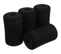 Warmhm Sponge Foam Pads with Comfortable and Secure Fit 4pcs for Gym Equipment Black Soft and Flexible Replacement Covers Exercise Machine Accessories for Ab Training and Leg Workouts