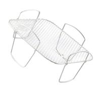 Warmhm Stainless Steel Air Fryer Rack for Grilling and Steaming Wire Rack for Air Fryers Pressure Cookers Steamers Versatile Kitchen Supplies for Roasts Vegetables Dried Fruits and Meat