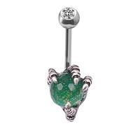 Warmhm Stainless Steel Belly Button Rings for Women Durable Claw Charm Belly Piercing Jewelry Smooth Surface Design for Daily Wear Special Occasions