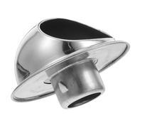 Warmhm Stainless Steel Chimney Cap Roof Chimney Cap Hood Silver Sleek Modern Efficient Exhaust Smoke Ventilation for Bathroom and Oilburning Furnace Vent Cover