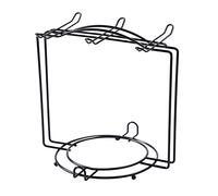 Warmhm Stainless Steel Cup and Plate Holder Kitchen Dish Stand with Stable Wide Base Decorative Metal Mug Rack for Coffee and Tea Cups for Countertop Storage