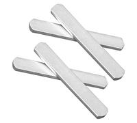 Warmhm Stainless Steel Rounded Plates 4 Pcs Anti-rust Fitness Exercise Weights 0.2kg Each, Sturdy Load-bearing Steel Plates for Weighted Vest and Leg Strap for Weighted Training