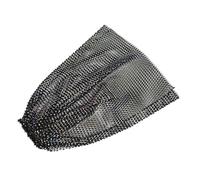 Warmhm Stretchy Rhinestone Fishnet Head Scarf Reflective Mesh Headband for Women Comfortable Elastic Nightclub Rave Party Hair Accessory Lightweight Breathable