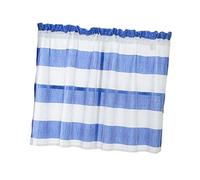 Warmhm Striped Sheer Curtains Blue and White Window Curtain Creative Shading Cloth Living Room Drape Half Drapery Summer Anti Sun Baffle Roman Blinds