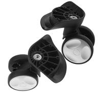 Warmhm Suitcase Small Wheels Replacement Set Swivel Luggage Wheel Pair for Travel Suitcase Repair Sturdy Black Castor for Hard Shell
